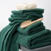 Tens Towels Pack of 8 Popcorn Textured Luxury Towels Set, 2 Extra Large Bath, 2 Hand, 4 Washcloths, 100% Cotton, Plush Hotel Quality, Super Absorbent, Perfect for Your Bathroom, Black(Hunter Green)