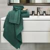Tens Towels Pack of 8 Popcorn Textured Luxury Towels Set, 2 Extra Large Bath, 2 Hand, 4 Washcloths, 100% Cotton, Plush Hotel Quality, Super Absorbent, Perfect for Your Bathroom, Black(Hunter Green)