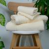 Tens Towels Pack of 8 Towels Set, 2 Extra Large Bath, 2 Hand, 4 Washcloths, 100% Cotton, Lighter Weight, Quicker to Dry, Super Absorbent, Perfect for Bathroom, Beige(Cream)