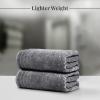 Tens Towels Pack of 8 Towels Set, 2 Extra Large Bath, 2 Hand, 4 Washcloths, 100% Cotton, Lighter Weight, Quicker to Dry, Super Absorbent, Perfect for Bathroom, Beige(Dark Grey)