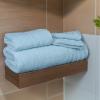Tens Towels Pack of 8 Towels Set, 2 Extra Large Bath, 2 Hand, 4 Washcloths, 100% Cotton, Lighter Weight, Quicker to Dry, Super Absorbent, Perfect for Bathroom, Beige(Sky Blue)