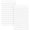 Tens Towels 24 Pack Ribbed Weave White Barmop,100% Cotton, 16×19 inches, Super Absorbent Kitchen Bar Towels, Lighter Weight Cleaning Cloths, Perfect for Drying Dishes at Home and Restaurant(24)
