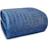 Tens Towels Pack of 1 Jumbo Bath Sheet 40 x 80 Inches, Extra Large & Light Weight, Quicker to Dry, 100% Cotton, Super Soft & Absorbent, Perfect to Wrap Yourself in, Dark Grey(Blue)