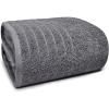 Tens Towels Pack of 1 Jumbo Bath Sheet 40 x 80 Inches, Extra Large & Light Weight, Quicker to Dry, 100% Cotton, Super Soft & Absorbent, Perfect to Wrap Yourself in, Dark Grey(Dark Grey)