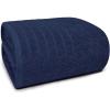 Tens Towels Pack of 1 Jumbo Bath Sheet 40 x 80 Inches, Extra Large & Light Weight, Quicker to Dry, 100% Cotton, Super Soft & Absorbent, Perfect to Wrap Yourself in, Dark Grey(Navy)