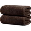 Tens Towels Pack of 2 Extra Large Bath Sheets 35 x 70 Inches, 100% Cotton, Larger & Lighter Weight, Quicker to Dry, Super Soft & Absorbent, Oversized Bath Towels, Dark Grey(Brown)