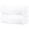 imageTens Towels Pack of 2 Extra Large Bath Sheets 35 x 70 Inches 100 Cotton Larger ampamp Lighter Weight Quicker to Dry Super Soft ampamp Absorbent Oversized Bath Towels Dark GreyWhite