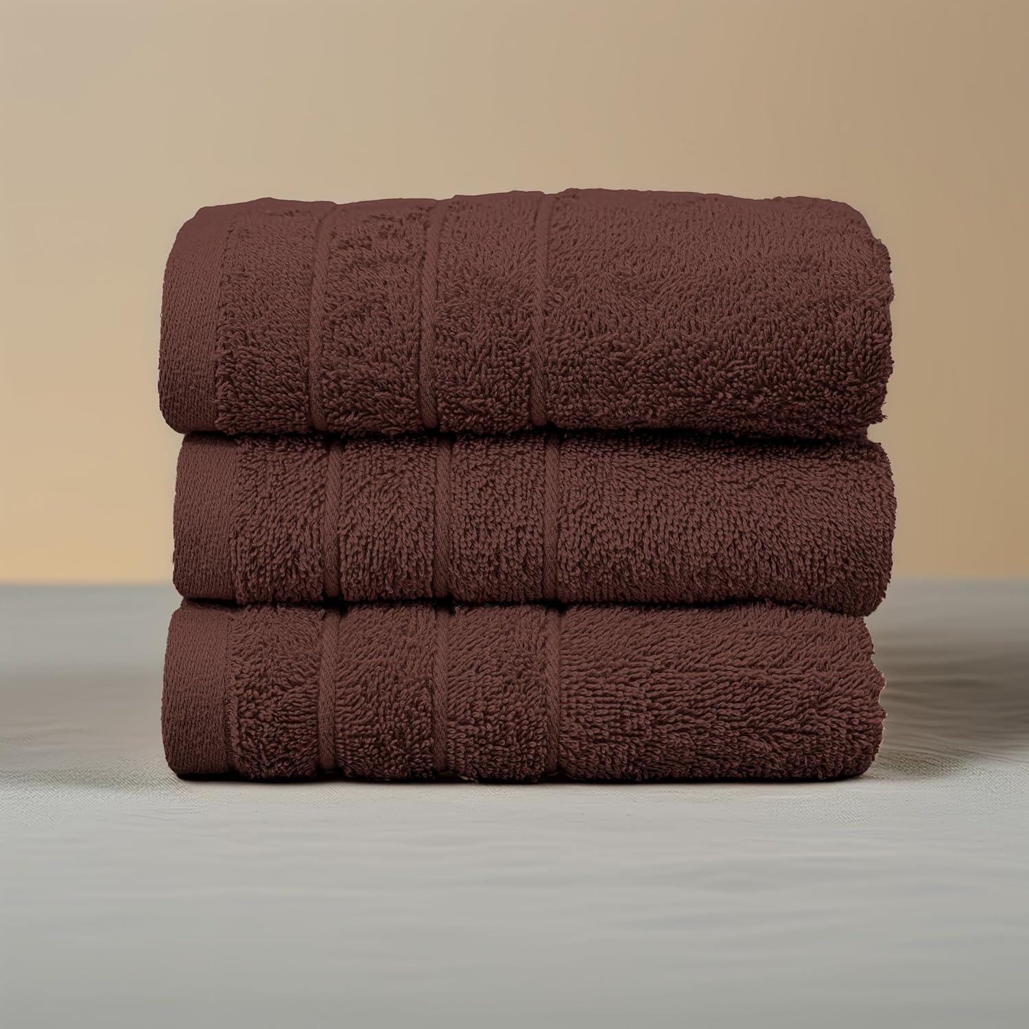 imageTens Towels Pack of 6 Hand Towels 100 Cotton Lighter Weight Quick to Dry 16 x 28 Inches Super Soft amp Absorbent Perfect for Bathroom amp Kitchen BlueBrown