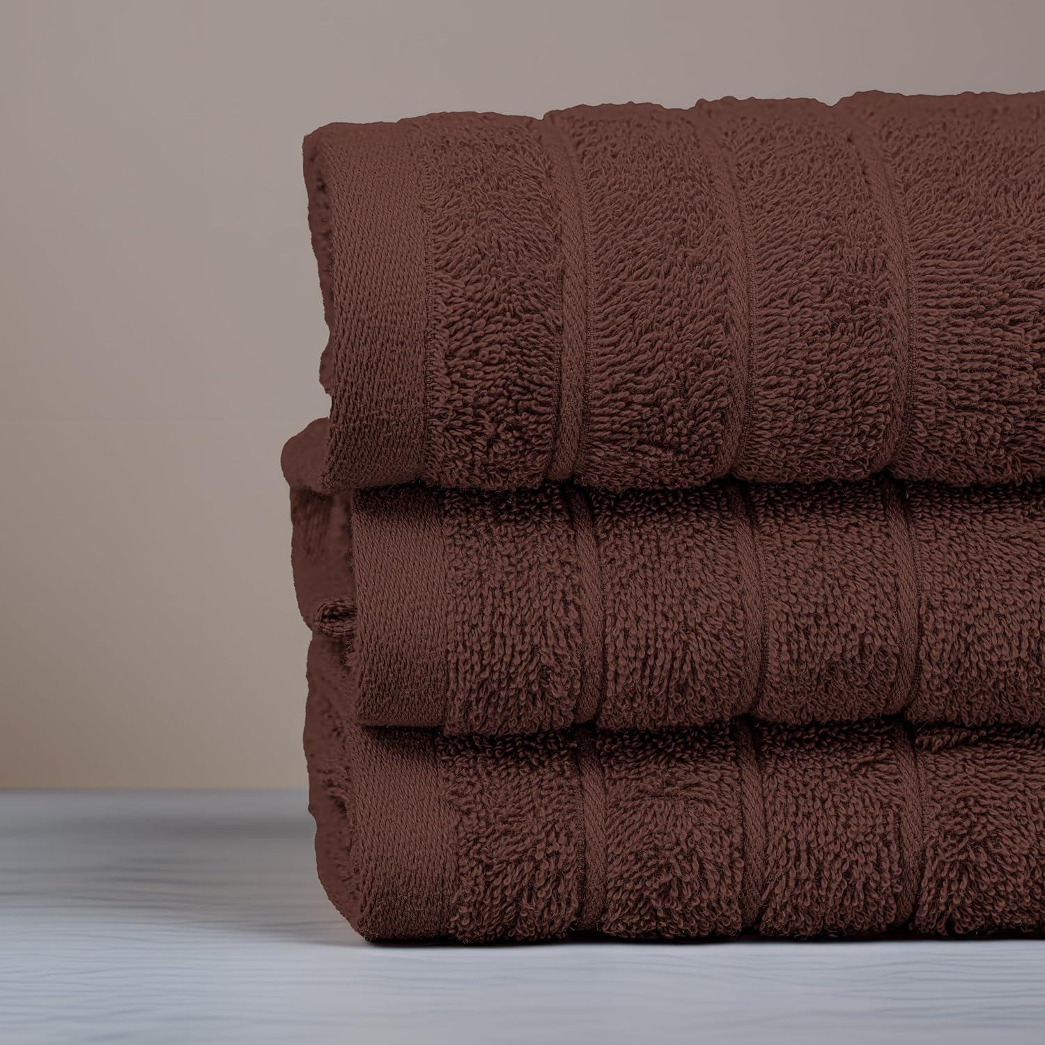 imageTens Towels Pack of 6 Hand Towels 100 Cotton Lighter Weight Quick to Dry 16 x 28 Inches Super Soft amp Absorbent Perfect for Bathroom amp Kitchen BlueBrown