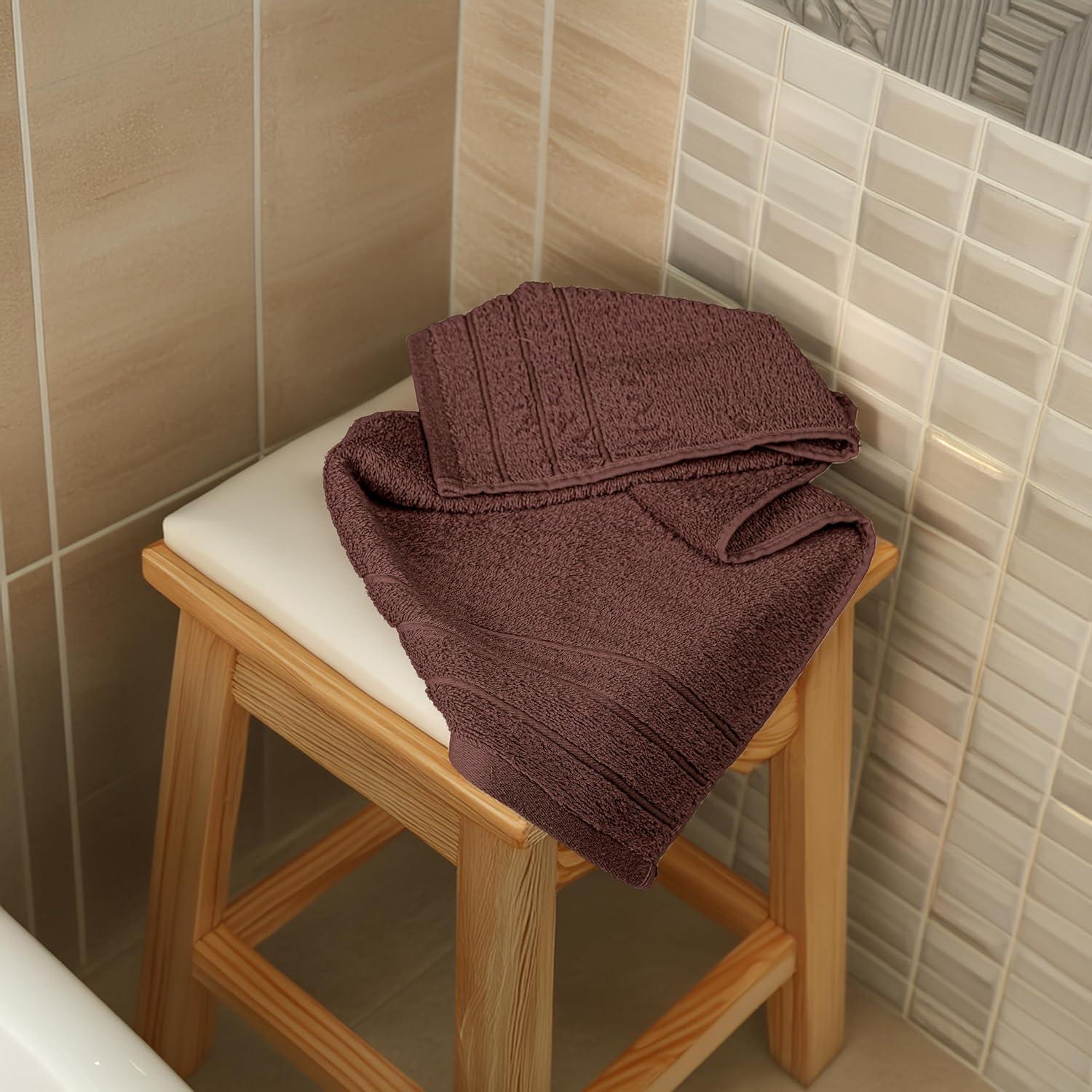 imageTens Towels Pack of 6 Hand Towels 100 Cotton Lighter Weight Quick to Dry 16 x 28 Inches Super Soft amp Absorbent Perfect for Bathroom amp Kitchen BlueBrown