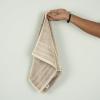 Tens Towels Pack of 6 Hand Towels, 100% Cotton, Lighter Weight, Quick to Dry, 16 x 28 Inches, Super Soft & Absorbent, Perfect for Bathroom & Kitchen, Blue(Beige)