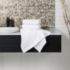 Tens Towels Pack of 6 Hand Towels, 100% Cotton, Lighter Weight, Quick to Dry, 16 x 28 Inches, Super Soft & Absorbent, Perfect for Bathroom & Kitchen, Blue(White)