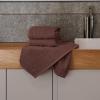Tens Towels Pack of 6 Hand Towels, 100% Cotton, Lighter Weight, Quick to Dry, 16 x 28 Inches, Super Soft & Absorbent, Perfect for Bathroom & Kitchen, Blue(Brown)