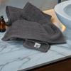 Tens Towels Pack of 6 Hand Towels, 100% Cotton, Lighter Weight, Quick to Dry, 16 x 28 Inches, Super Soft & Absorbent, Perfect for Bathroom & Kitchen, Blue(Dark Grey)