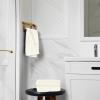 Tens Towels Pack of 6 Hand Towels, 100% Cotton, Lighter Weight, Quick to Dry, 16 x 28 Inches, Super Soft & Absorbent, Perfect for Bathroom & Kitchen, Blue(Cream)