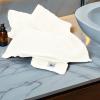 Tens Towels Pack of 6 Hand Towels, 100% Cotton, Lighter Weight, Quick to Dry, 16 x 28 Inches, Super Soft & Absorbent, Perfect for Bathroom & Kitchen, Blue(Cream)