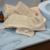 Tens Towels Pack of 6 Hand Towels, 100% Cotton, Lighter Weight, Quick to Dry, 16 x 28 Inches, Super Soft & Absorbent, Perfect for Bathroom & Kitchen, Blue(Beige)