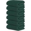 Tens Towels Pack of 6 Hand Towels, 100% Cotton, Lighter Weight, Quick to Dry, 16 x 28 Inches, Super Soft & Absorbent, Perfect for Bathroom & Kitchen, Blue(Hunter Green)