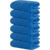 Tens Towels Pack of 6 Hand Towels, 100% Cotton, Lighter Weight, Quick to Dry, 16 x 28 Inches, Super Soft & Absorbent, Perfect for Bathroom & Kitchen, Blue(Midnight Blue)