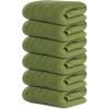 Tens Towels Pack of 6 Hand Towels, 100% Cotton, Lighter Weight, Quick to Dry, 16 x 28 Inches, Super Soft & Absorbent, Perfect for Bathroom & Kitchen, Blue(Forest Green)