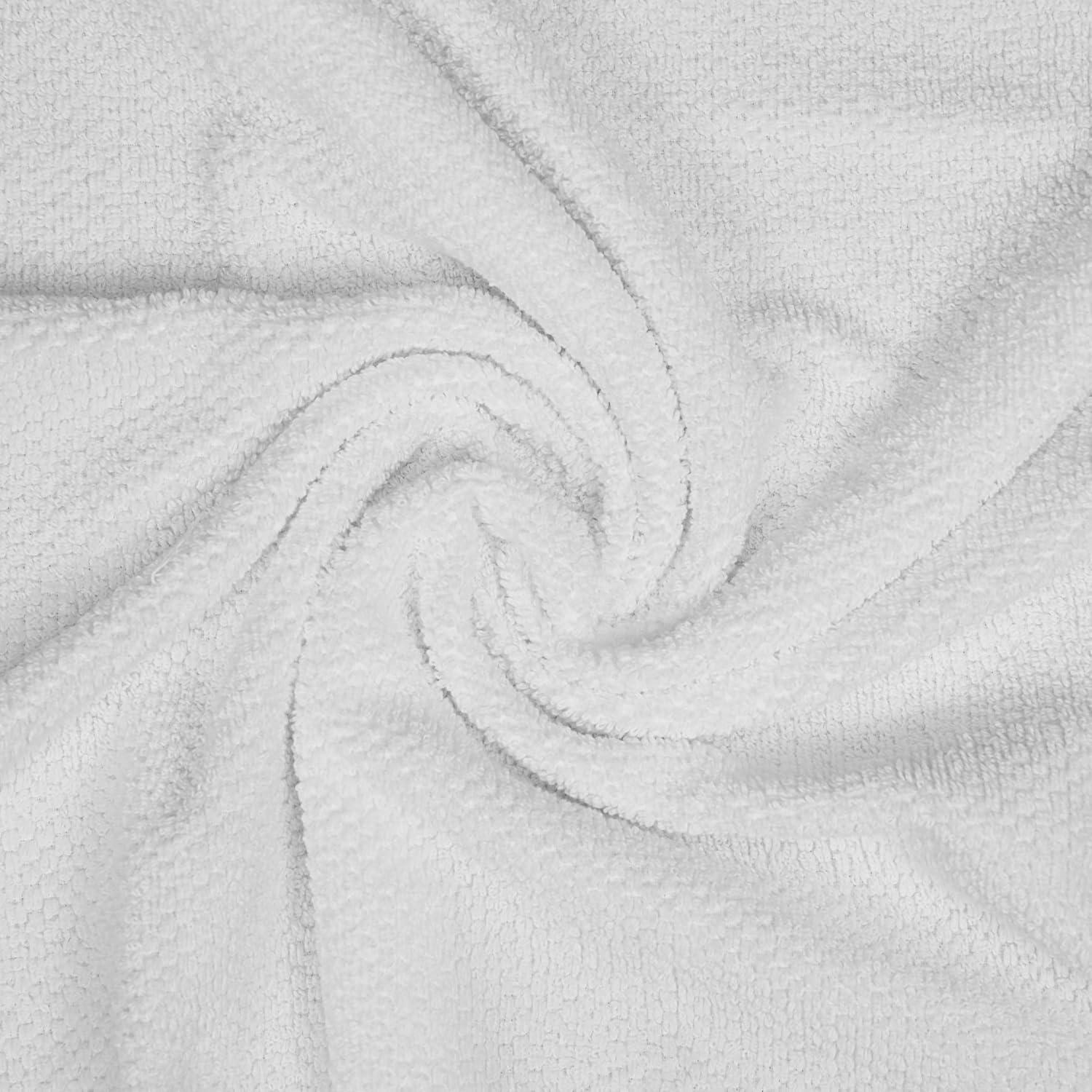 imageTens Towels Pack of 8 Popcorn Textured Luxury Towels Set 2 Extra Large Bath 2 Hand 4 Washcloths 100 Cotton Plush Hotel Quality Super Absorbent Perfect for Your Bathroom Denim BlueWhite