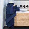 Tens Towels Pack of 8 Popcorn Textured Luxury Towels Set, 2 Extra Large Bath, 2 Hand, 4 Washcloths, 100% Cotton, Plush Hotel Quality, Super Absorbent, Perfect for Your Bathroom, Denim Blue(Navy)