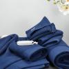 Tens Towels Pack of 8 Popcorn Textured Luxury Towels Set, 2 Extra Large Bath, 2 Hand, 4 Washcloths, 100% Cotton, Plush Hotel Quality, Super Absorbent, Perfect for Your Bathroom, Denim Blue(Navy)