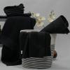 Tens Towels Pack of 8 Popcorn Textured Luxury Towels Set, 2 Extra Large Bath, 2 Hand, 4 Washcloths, 100% Cotton, Plush Hotel Quality, Super Absorbent, Perfect for Your Bathroom, Denim Blue(Black)